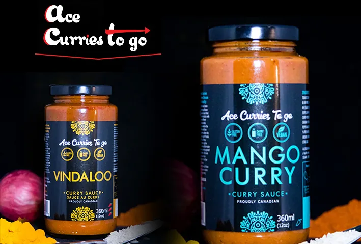 Ace Curries To Go logo design