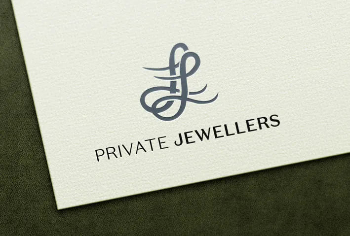 LL Private Jewelers logo design