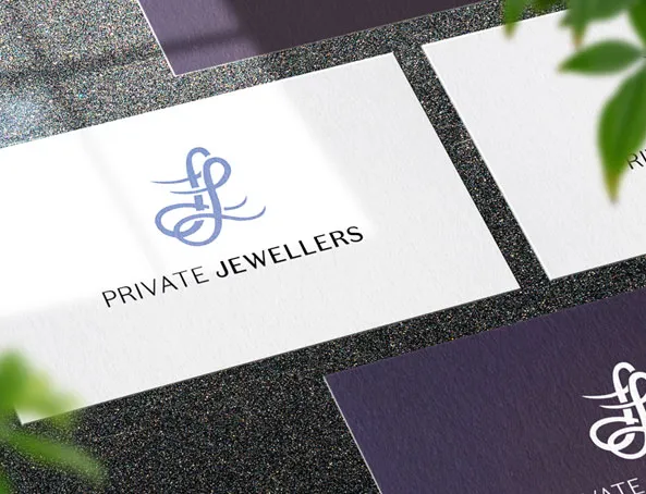LL Private Jewelers logo design