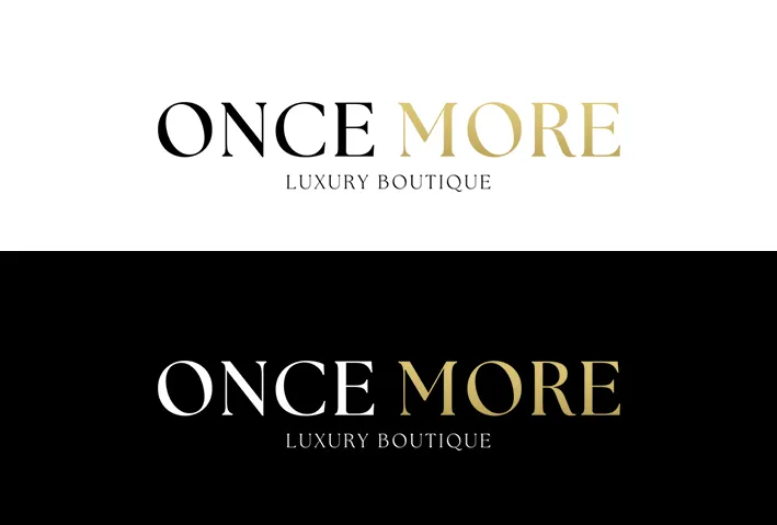 Once More Luxury logo design