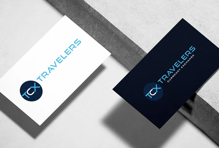 TCX Travellers logo design